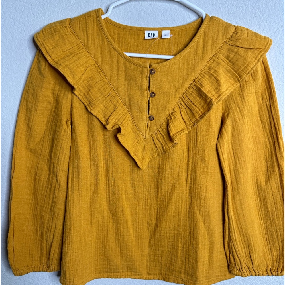 GAP Kids Mustard Long Sleeve | Extra Large | Size 12 | NWT